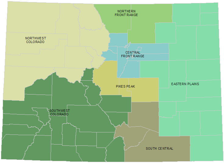 Map Of Colorado Counties. Burlington Colorado