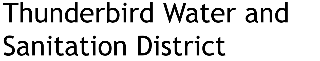 Thunderbird Water and Sanitation District Logo